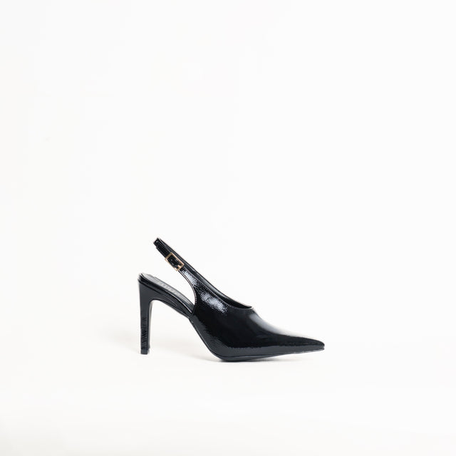 Ovyè-Slingback con tacco - nero