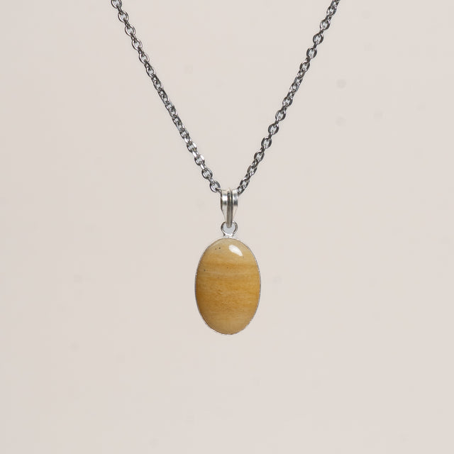 W by Whitemood-Collana pietra YELLOW JASPER - yellow