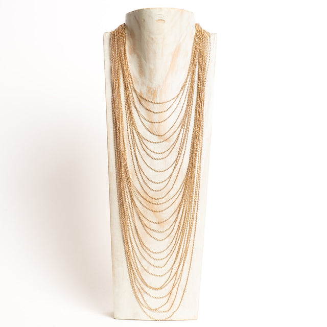 W by Whitemood-Collana multifilo - gold