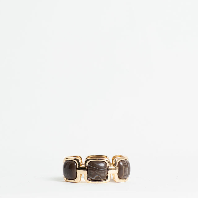 W by Whitemood-Bracciale rigido pietre - moro