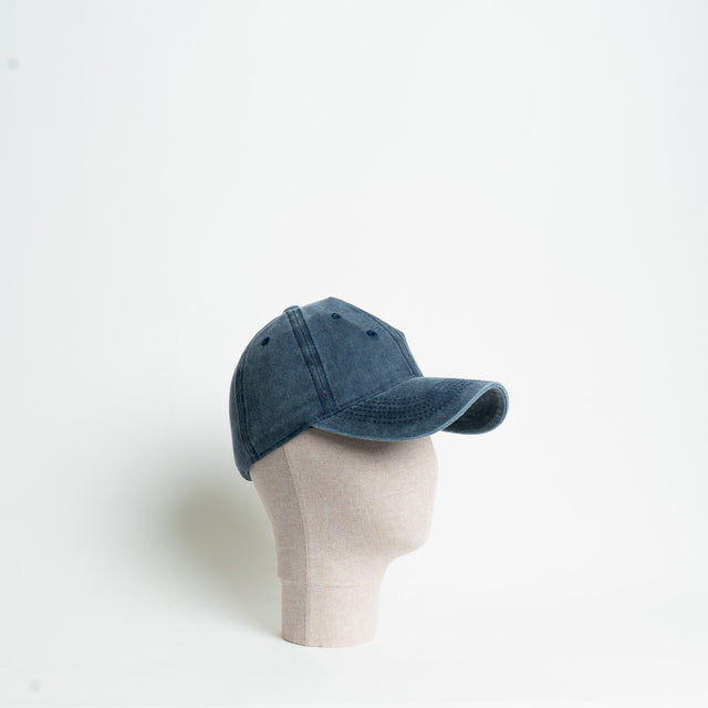 W by Whitemood- Berretto stone washed - Blu