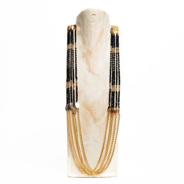 W by Whitemood-Collana multifilo bicolore - gold/black