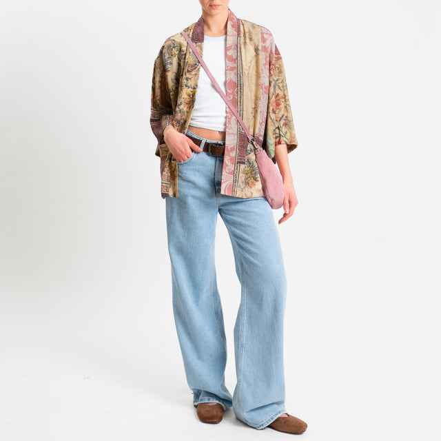 Dixie-Kimono fantasia - blush/crema/beige