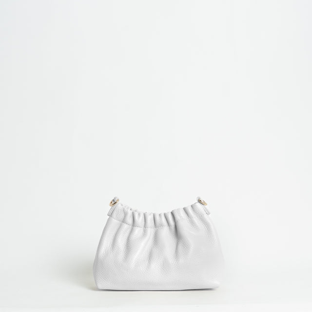 W by Whitemood-Mini pouch con catena - Bianco