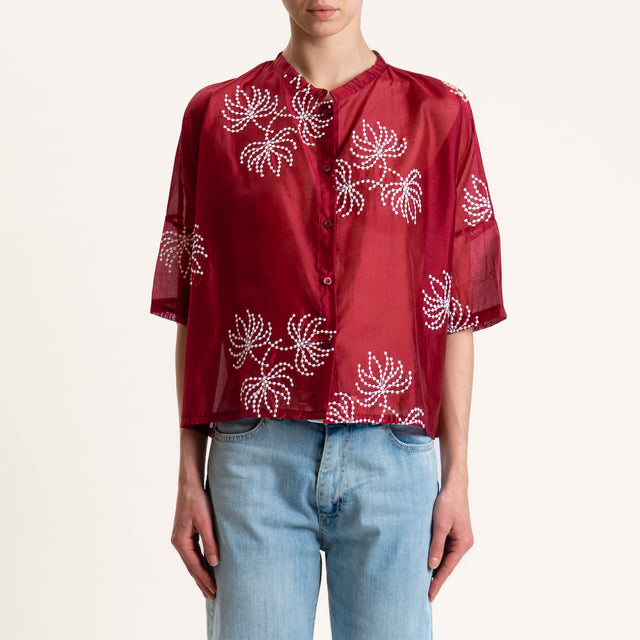 Zeroassoluto-Camicia mussola tencel FIBRA NATURALE - india/bianco