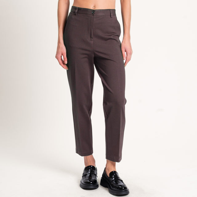 Zeroassoluto-Pantalone elasticizzato - moro