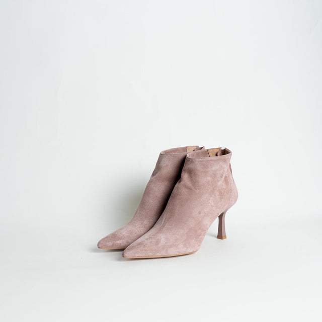 Ovyè-Tronchetto in camoscio - rosa antico