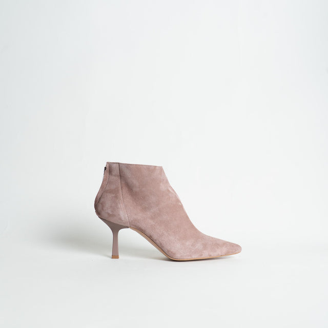 Ovyè-Tronchetto in camoscio - rosa antico