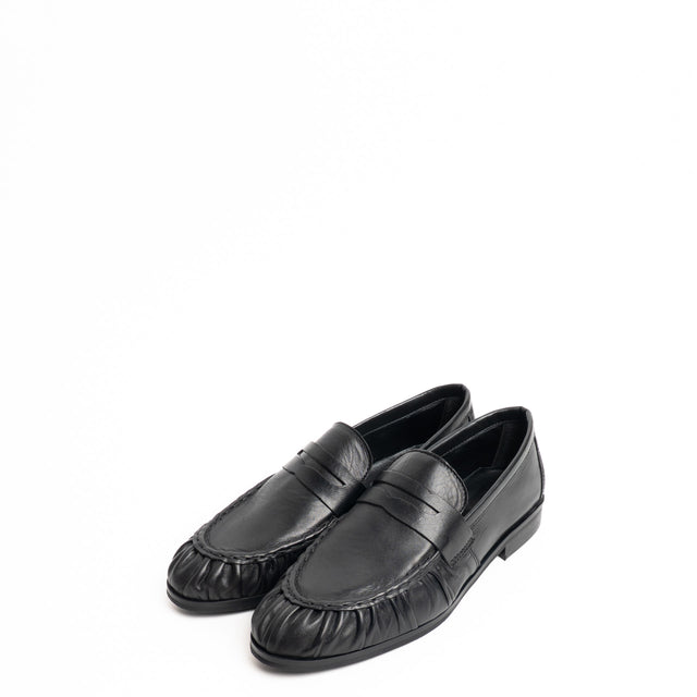 Ovyé-Mocassino in pelle - nero