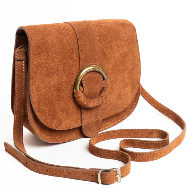W by Whitemood-Tolfina scamosciata con fibbia - cuoio