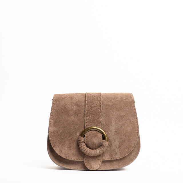 W by Whitemood-Suede Tolfina with buckle - taupe