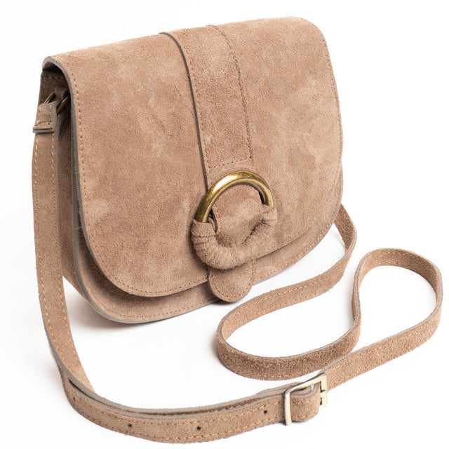 W by Whitemood-Suede Tolfina with buckle - taupe