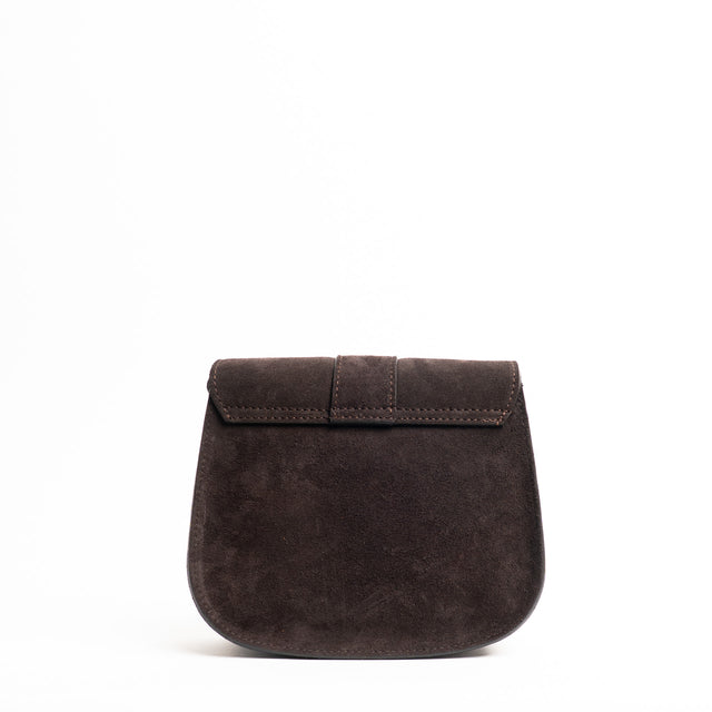 W by Whitemood-Tolfina scamosciata con fibbia - caffe'