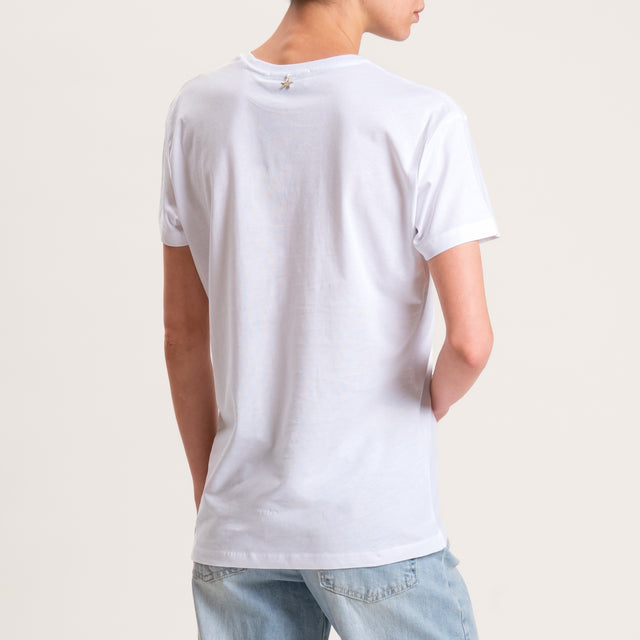 Souvenir-T-shirt "NO INSPIRATION" - bianco