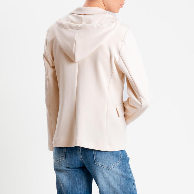 Tensione in-Giacca con cappuccio rimovibile - avorio