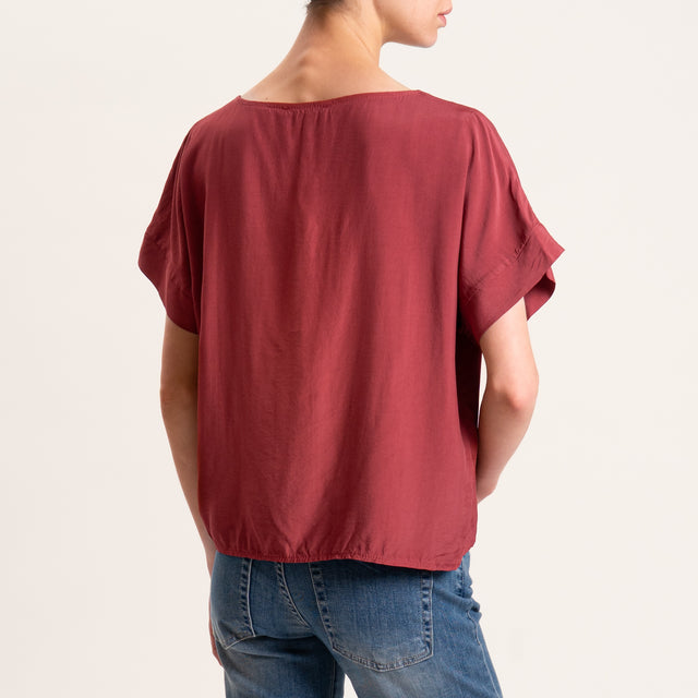 Zeroassoluto-Blusa scatolina 100% viscosa - india