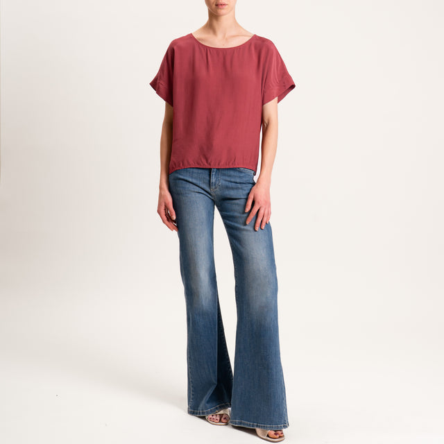 Zeroassoluto-Blusa scatolina 100% viscosa - india