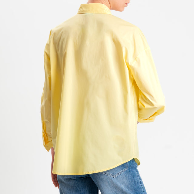 Dixie-Camicia relaxed fit in cotone - giallo