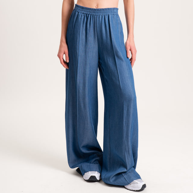 Zeroassoluto-Pantalone KALLY denim in tencel elast - denim
