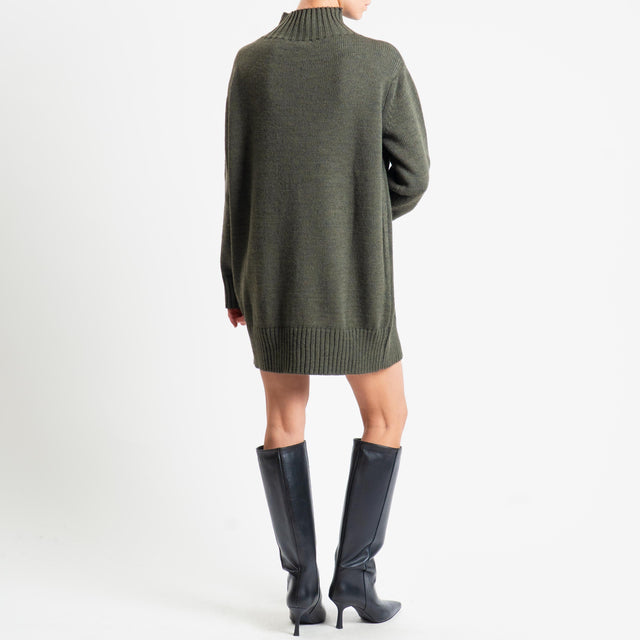 Tensione in-Maxi pull misto alpaca - militare