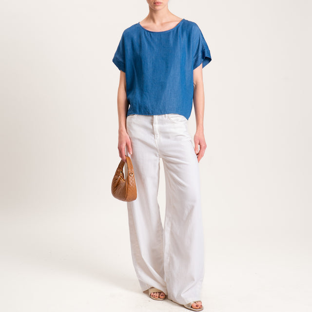 Zeroassoluto-Blusa KABY denim in tencel - denim