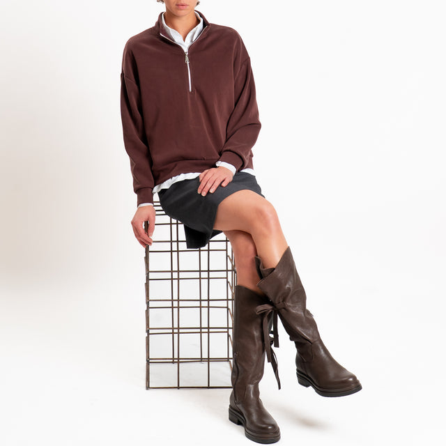 Zeroassoluto-Felpa scuba soft - dusty rose