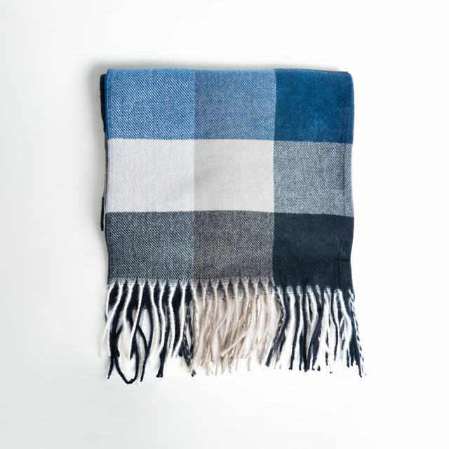 Imperial-Sciarpa quadri - nero/beige/blu/grigio