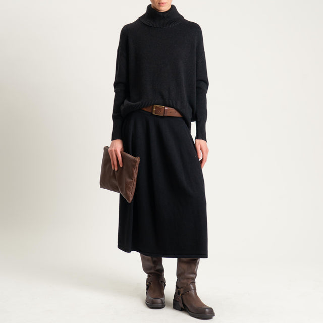Zeroassoluto-Maglia collo alto - nero