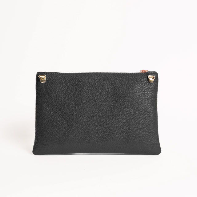 W by whitemood- Pochette con nappine - piombo