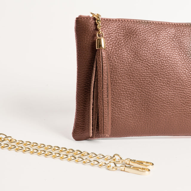 W by whitemood - Bolso de mano con borlas - café