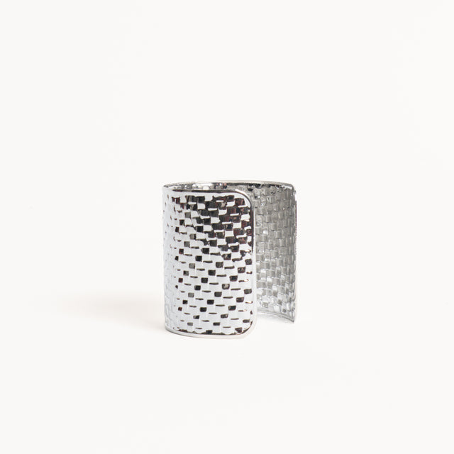 Pulsera trenzada W by whitemood - plata