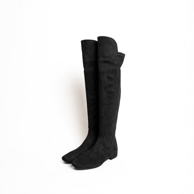 Divine Follie-Stilave in similpelle scamosciata - nero