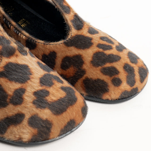 Lucrezia D'Altavilla-Scarpa mary jane animalier cinturino T - maculato beige/nero