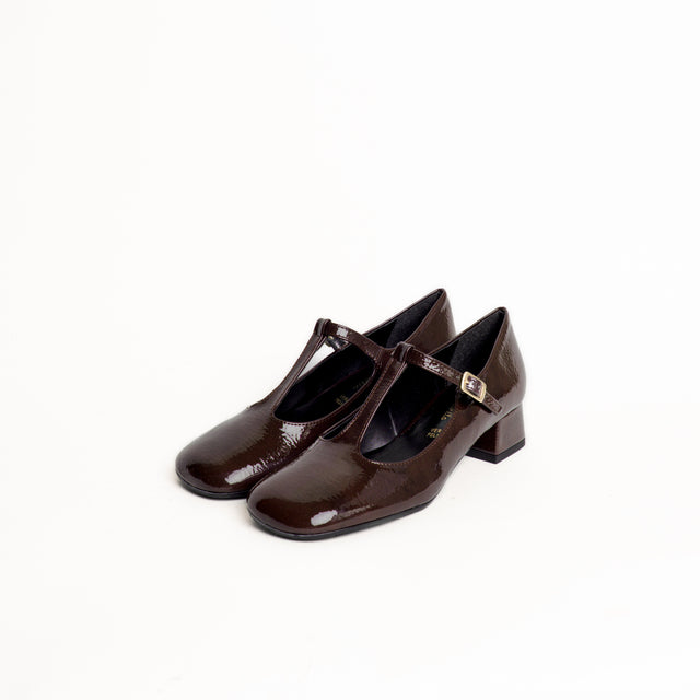 Lucrezia D'Altavilla-Scarpa mary jane cinturino T - naplak moro