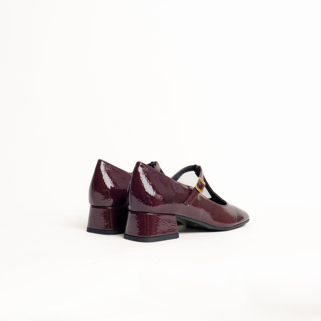 Lucrezia D'Altavilla-Scarpa mary jane cinturino T - naplak melanzana