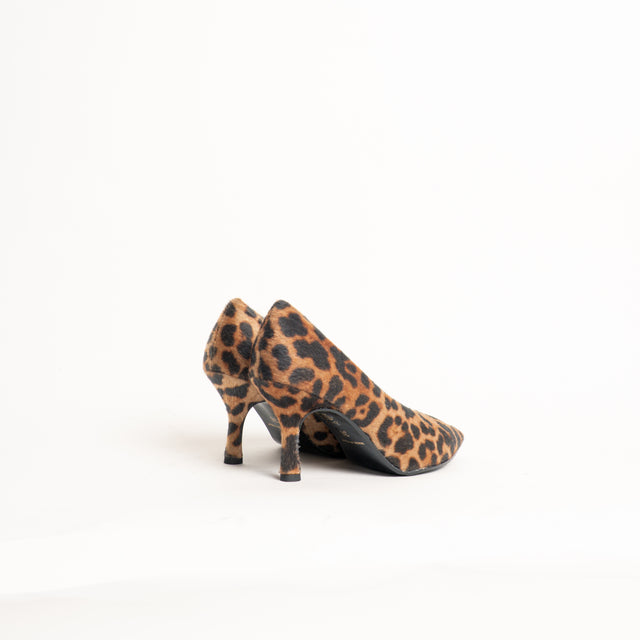 Lucrezia D'Altavilla-Decolletè animalier con tacco - maculato beige/nero