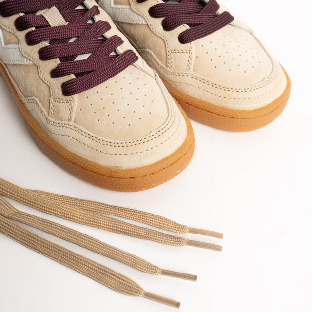 Victoria-Sneakers in pelle scamosciata - beige
