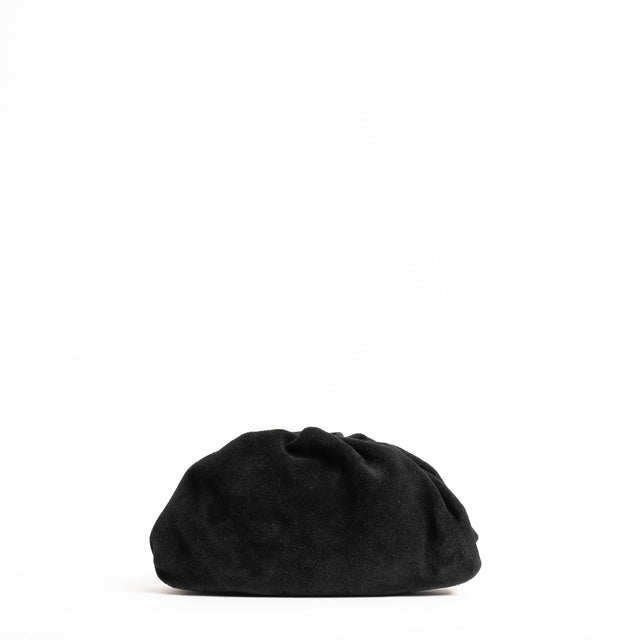 W by Whitemood-Mini clutch in camoscio - nero