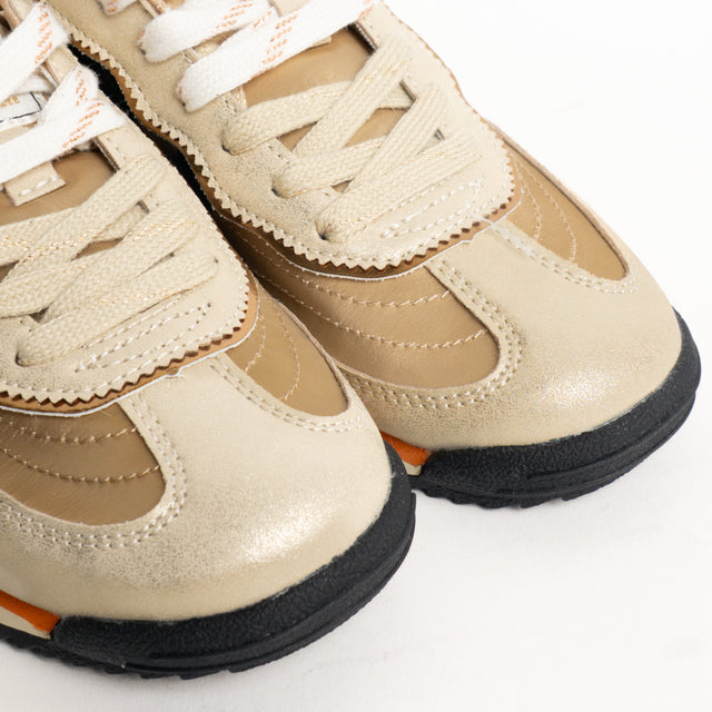 Victoria-Sneakers effetto pelle laminata - oro/nero