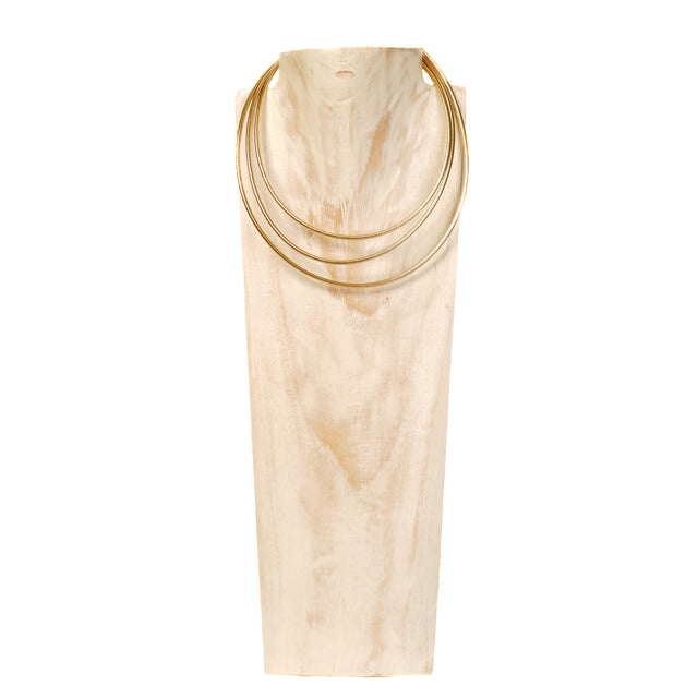 W by Whitemood - Collar de tres vueltas - dorado