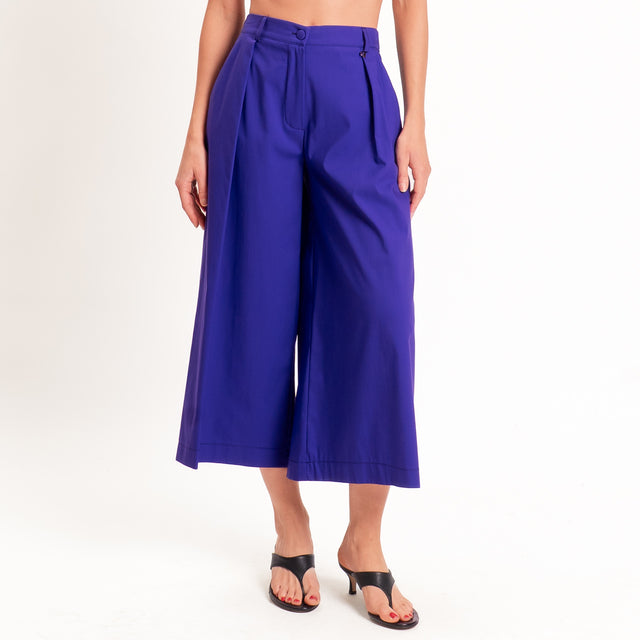 Dixie-Completo top+pantalone in popeline - viola