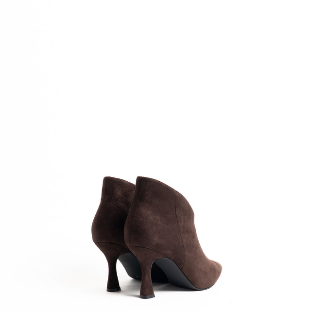 Ovyé-Tronchetto effetto suede con zip laterale - caffe'