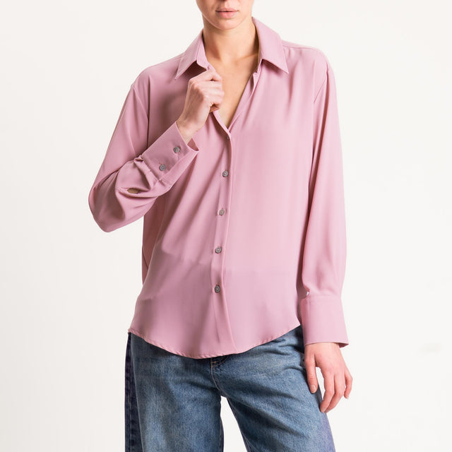 Zeroassoluto-Camicia CLAY MANO SETA - rose