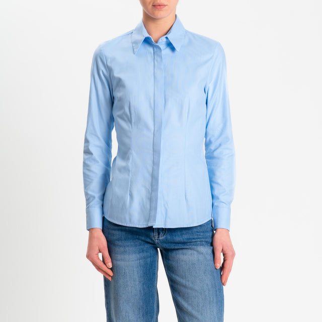 Dixie-Camicia oxford slim fit - celeste