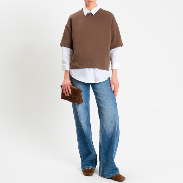 Dixie-Camicia relaxed fit in cotone - bianco