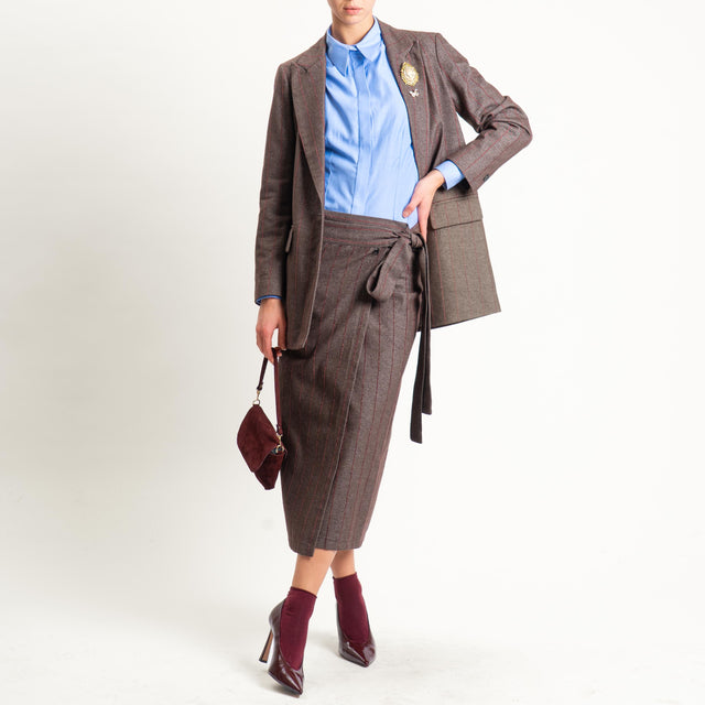 Dixie-Camicia oxford slim fit - celeste