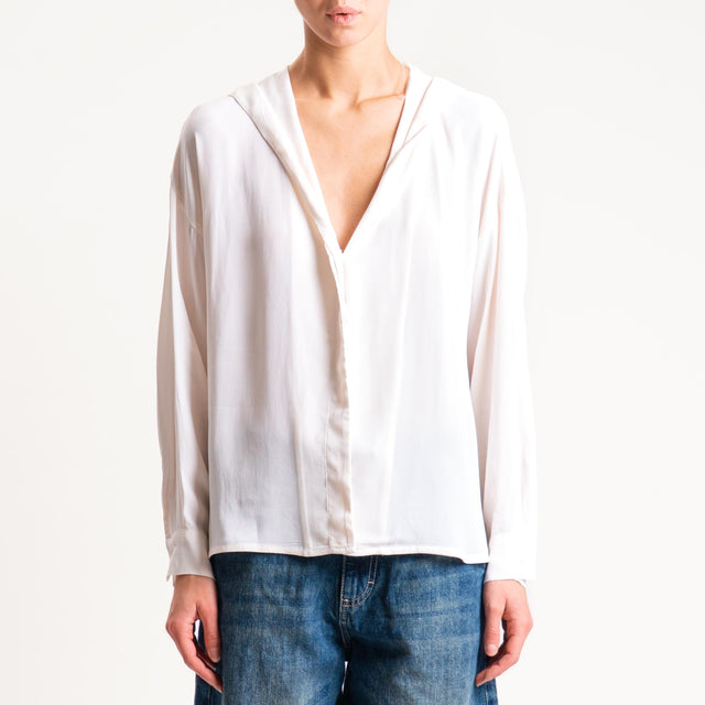 Dixie-Camicia con cappuccio - avorio