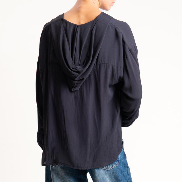 Dixie-Camicia con cappuccio - nero