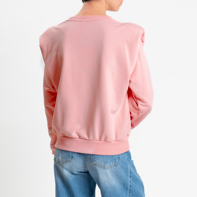 Dixie-Felpa con spalline - rosa