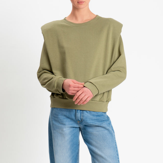 Dixie-Felpa con spalline - salvia